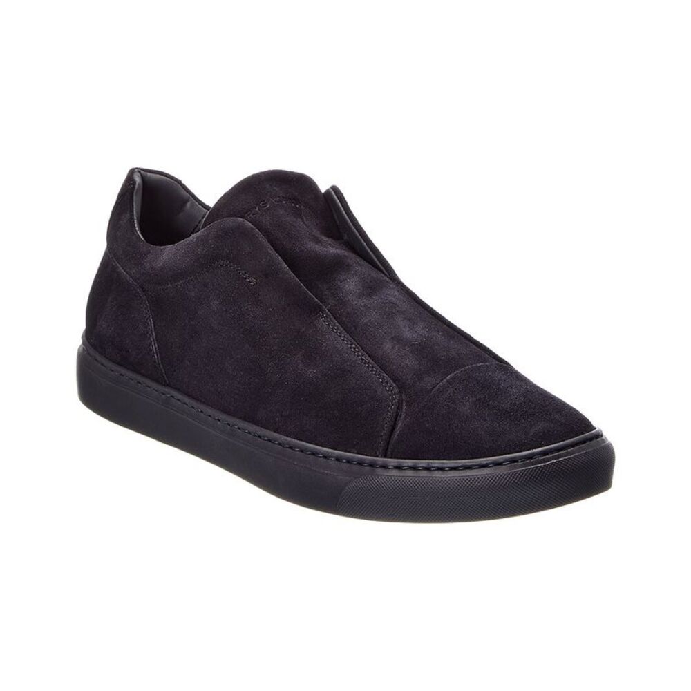 Harry's Of London Aaron Velvet Suede Sneaker, Navy